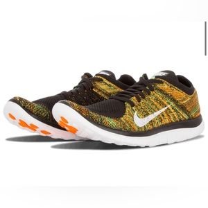 Nike Free 4.0 FlyKnit ‘Black Green Orange’